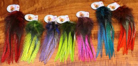 Hareline Coq De Leon UV Perdigon Fire Tail Feathers Are The Perfect Fly Tying Tail Material For Tying Perdigon Trout Flies